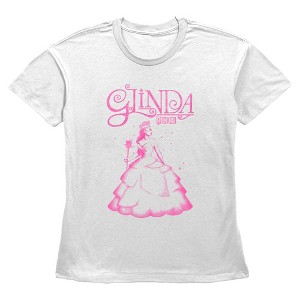 Women's Wicked Glinda Distressed T-Shirt - 1 of 3