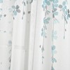 2pk 38"x84" Sheer Weeping Flower Curtain Panels Blue/Gray - Lush Décor - 4 of 4