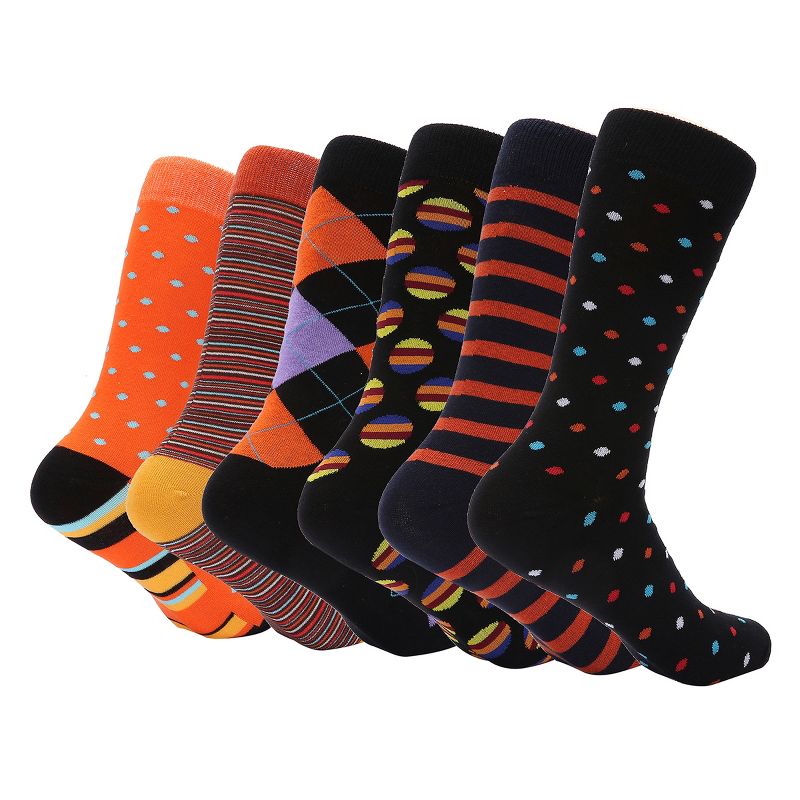 Mio Marino Men's Snazzy Collection Dress Socks 6 Pack, 4 of 5