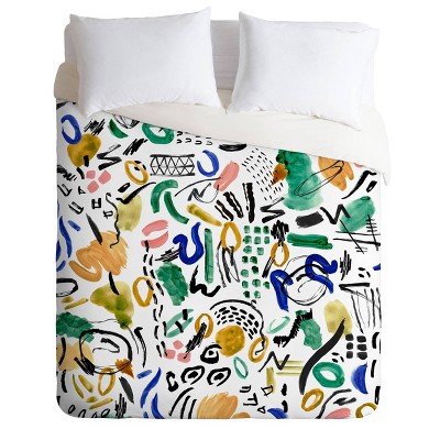 King Marta Barragan Camarasa Brushstrokes Art Comforter Set - Deny Designs