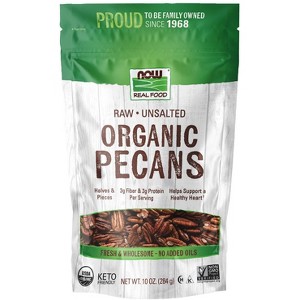 Organic Raw Unsalted Pecans by Now Foods  -  10 oz Bag - 1 of 1