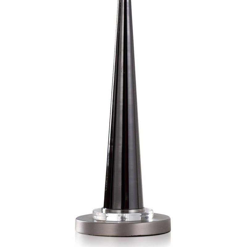 Gemma Transitional Metal Tapered Column Table Lamp Black - StyleCraft, 4 of 5