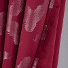 RT Designer Collection Heathrow Halo Foil Blackout Luxurious Decorative Grommet Curtain Panel 54" x 90" Red - 3 of 4