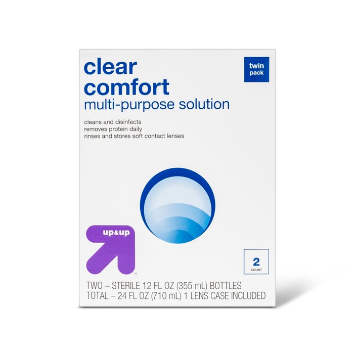 Clear Comfort Multipurpose Contact Solution 2ct ( 12 Fl Oz Each) Up