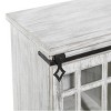 Olivia & May Farmhouse Metal and Wood Cabinet White: Assembled Accent Storage, 2 Drawers, 1 Door, 4 Shelves - 4 of 4