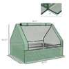 Raised Garden Bed, Outdoor Metal Planter Box with Mini Greenhouse - 3 of 4