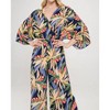 Women's Tropical Print V Neck Wide Leg Jumpsuit - reneec. - 3 of 4