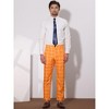 Lars Amadeus Men's Business Plaid Casual Slim Fit Checked Dress Trousers - 3 of 4