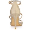 Allegra K Women's Rhinestone Ankle Strap Stiletto Heeled Sandals - 3 of 4