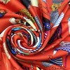 Wrapables Large Fashionable Cats Head Wrap Square Scarf 35 x 35 Inches, Red - 4 of 4