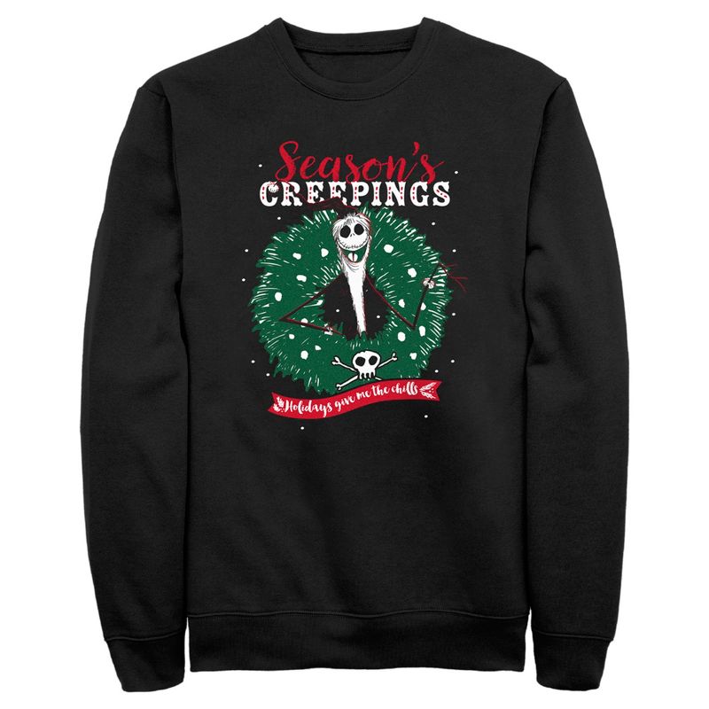 Men's The Nightmare Before Christmas Jack Season's Creepings Sweatshirt, 1 of 5