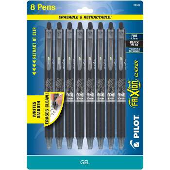 Pilot FriXion Synergy Clicker Erasable Retractable Gel Pens Extra Fine Point  0.5 mm Black Barrel Assorted Ink Pack Of 3 Pens - Office Depot