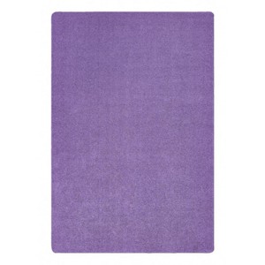Carpets for Kids KIDply Soft Solids Collection Classroom Rug, Lilac, Rectangle - 1 of 4