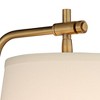 Barnes and Ivy Seline Modern Wall Lamps Set of 2 Warm Gold Plug-in 9" Light Fixture Adjustable Swivel Off White Shade for Bedroom Reading Living Room - 3 of 4
