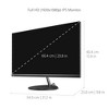 Manufacturer Refurbished - ViewSonic 1080p IPS Monitor VX2485-MHU 24" Thin-Bezel with 60W USB C  (CR) - 4 of 4