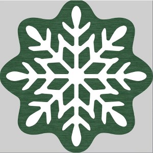 Nasitip Christmas Rugs Washable Snowflakes Pattern Non Slip Low Pile Rugs for Living Room Bedroom Festival Decor Rug - 1 of 1