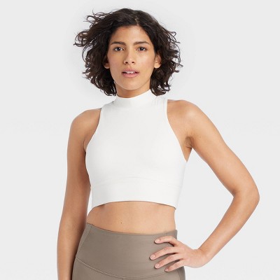 Women's Everyday Soft Light Support Strappy Sports Bra - All In Motion™  Cream 4X