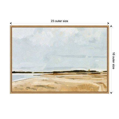 Sylvie Maple Framed Coastal Landscape Canvas Print, 23 x 16 Inches