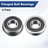 Unique Bargains Chrome Steel Durable Long-lasting Multipurpose Use Flanged Ball Bearing 4 3/8" x 7/8" x 2/7" - 4 of 4