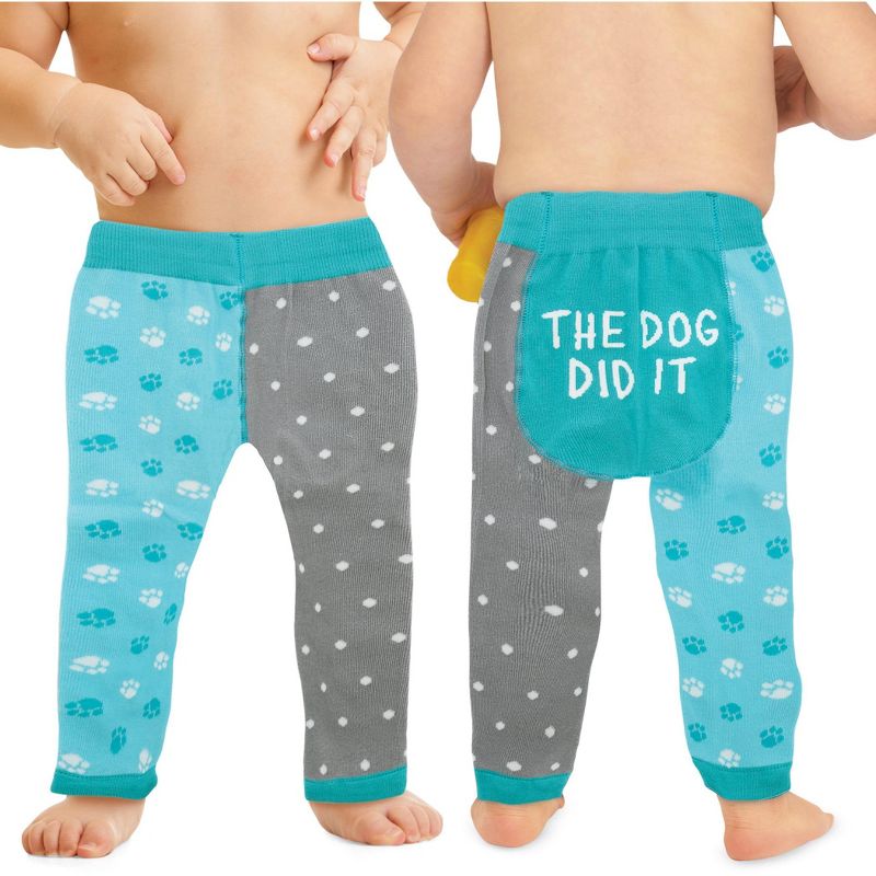 Collections Etc Paw Print Baby Leggings, 2 of 5