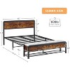 Queen Bed Frame with Ottoman Storage, Headboard, Sturdy Metal Support, Safe Rounded Corners, No Box Spring Needed, Stylish - 2 of 4