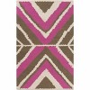 Hauteloom Wiley Magenta&Brown Wool Rug - 2 of 4