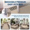 3x5 Outdoor Patio Rug, Washable Rugs for Entryway Diamond Indoor Outdoor Living Room Carpet, Farmhouse Jute Area Carpet for Backyard Bedroom - 4 of 4