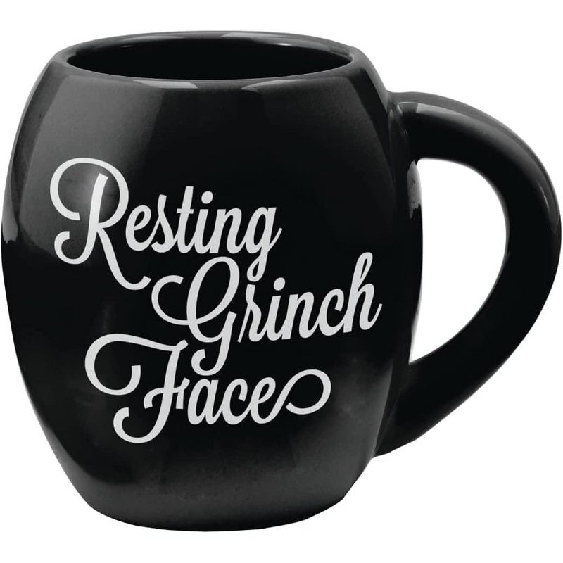 Dr. Seuss The Grinch Resting Grinch Face Heat Reactive Changing Coffee Mug Cup Black, 3 of 5