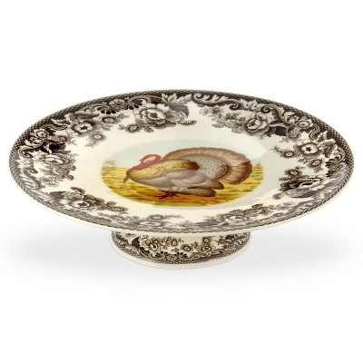 Spode Woodland Footed Cake Plate - Perfect for Thanksgiving