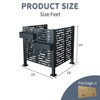 SEVOBAL Garden Fences and Gates Metal Privacy Fence Cover, Suitable for Conceal Air Conditioning Unites for Outdoor Units, Black, 42.25"*42.25"*45" - 3 of 4