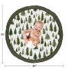 Sweet Jojo Designs Gender Neutral Unisex Baby Tummy Time Playmat Woodland Pine Tree Green and White - 4 of 4