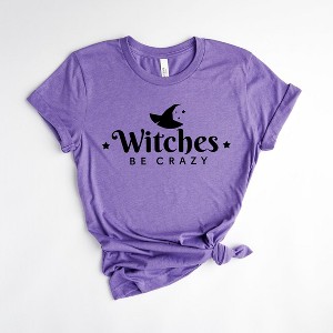 Simply Sage Market Women's Witches Be Crazy Hat Short Sleeve Graphic Tee - 1 of 2