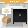 ChicFurnit 30 Inch Bathroom Vanity with Sink Freestanding Storage Cabinet with Ceramic Sink and Ample Storage for Bathroom, 18.3"*29.9"*33.86" - 4 of 4