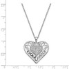 Black Bow Jewelry Rhodium Plated Sterling Silver & CZ To My Daughter Necklace, 18 Inch - 4 of 4