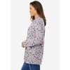 Woman Within Plus Size Perfect Printed Long-Sleeve Crewneck Tee - 4 of 4