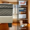 NicBex 12 Inch Euro Top Cooling Hybrid Gel Memory Foam Mattress for a Cool Sleep,Fiberglass Free,White+Gray - 3 of 4