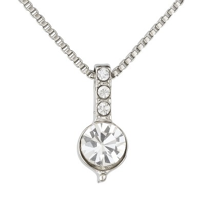 Geometric Drops Necklace, Minimalist and Unique Design, Unique Shiny Zirconite Pendant, Clavicle Necklace for Women