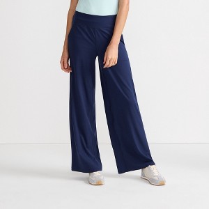 Lands' End Women's Active Hi Impact High Rise Wide Leg Pants - 1 of 4