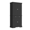 Kitchen & Dining Room Slim Pantry Cabinet – 72-Inch Tall Wood Organizer with Drawer, Door & Adjustable Shelves - 3 of 3