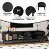 70.9" TV Stand for TVs up to 80 Inches Media Console with Rattan Doors 2 Drawers Open Shelf Storage Cabinet - 4 of 4