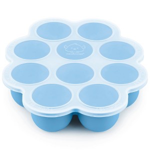 Prep Silicone Baby Food Freezer Tray with Clip-on Lid, 2oz x 10 Silicone Freezer Molds, BPA-Free Baby Food Storage - 1 of 4