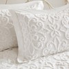 Madison Park White Amber Cotton Chenille Daybed Cover Set: Bedding Set with Skirt & Shams, OEKO-TEX Certified - 4 of 4