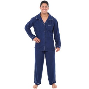 ADR Men's Pajamas Set, Soft Plush Fleece Pajamas Man, Pajamas PJs Set - 1 of 4