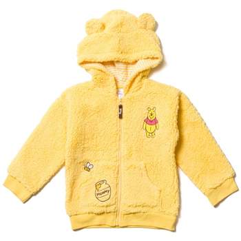 Disney Winnie the Pooh Mickey Mouse Tigger Pluto Baby Zip Up Hoodie Newborn to Infant