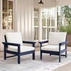 Hyleory Luxurious Outdoor Patio Seating Set with Cushions - Durable HDPE Design for Ultimate Comfort - 2 of 4