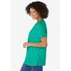 Woman Within Plus Size Perfect Short-Sleeve Keyhole Tee - 4 of 4