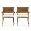 PAGED 2PC Patio Dining Chairs,Outdoor Dining Chairs with Ergonomic Design Suitable for Patio,Garden - 2 of 4