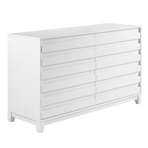 Saracina Home Hooper Transitional Combination Horizontal Dresser Wardrobe White - 1 of 4