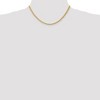 Black Bow Jewelry 3mm, 14k Yellow Gold, Solid Parisian Wheat Chain Necklace - 2 of 4