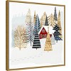 22" x 22" Christmas Chalet I Tree Framed Wall Canvas - Amanti Art - 2 of 4